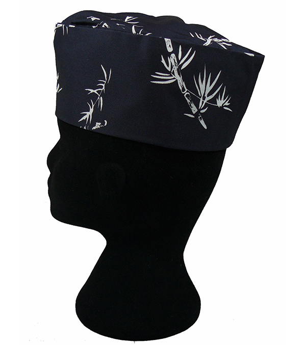 A310-8藍底竹花廚師帽