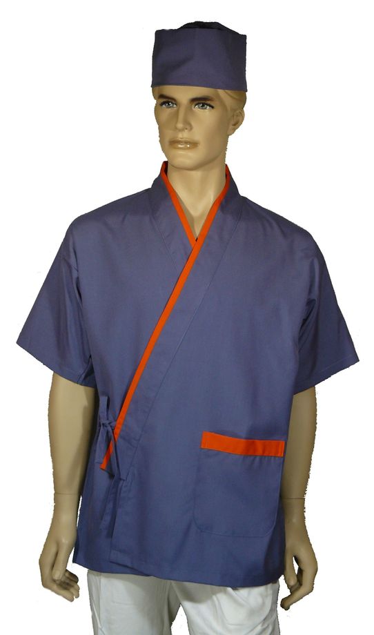 A264日本服碇藍配桔出芽