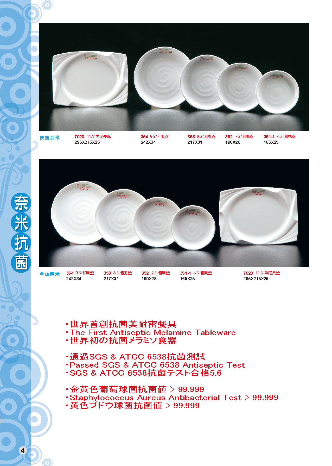 HH-奈米抗菌美耐皿碗盤