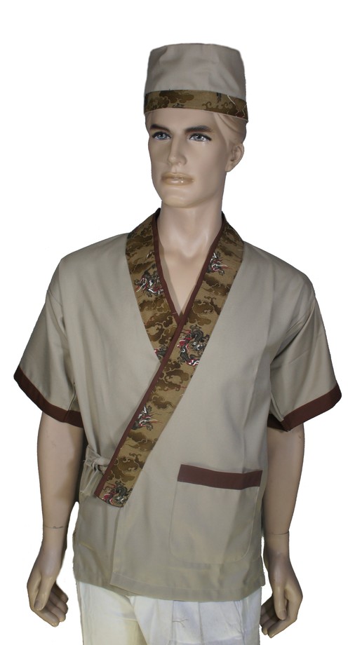 A251卡其配龍門襟日式和服