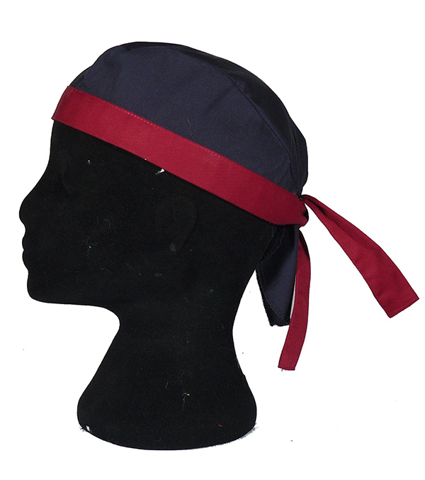 藍配暗紅海盜帽