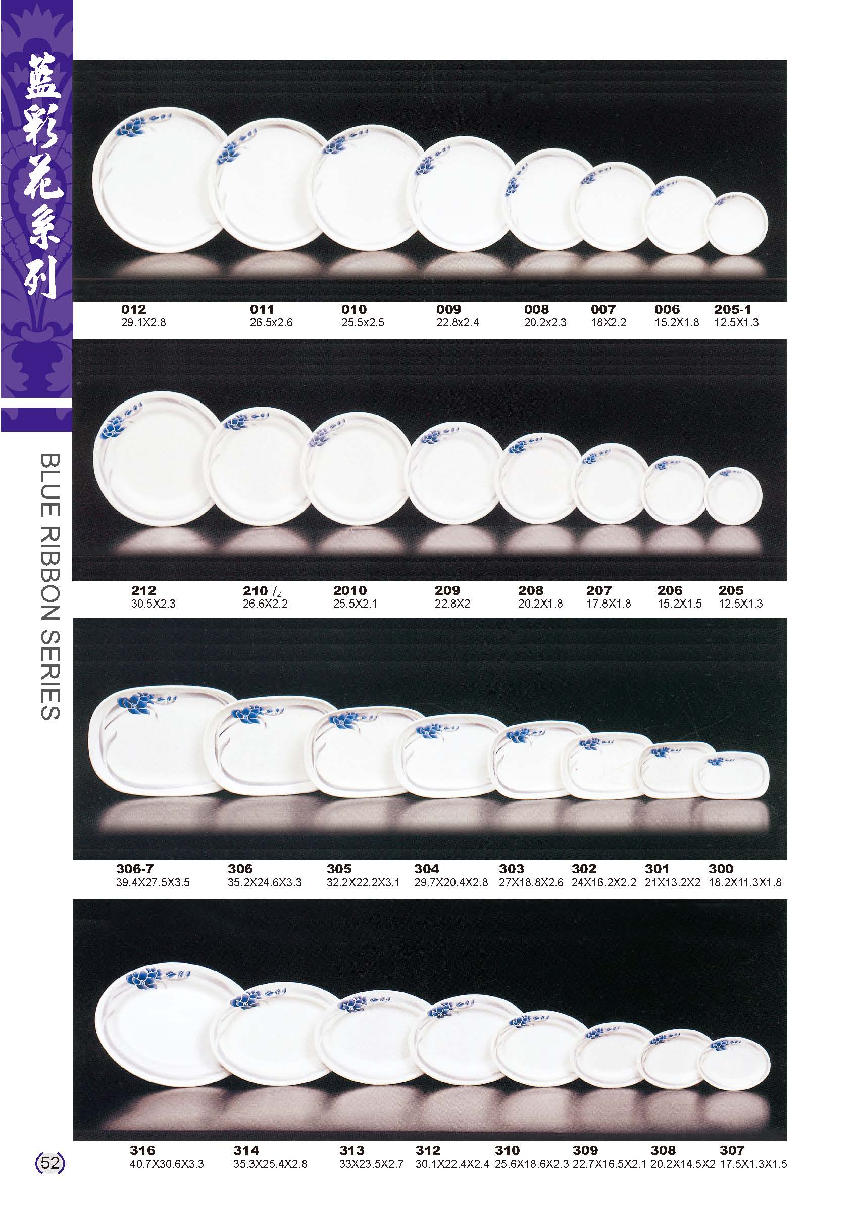 利泰-藍彩花美耐皿碗盤