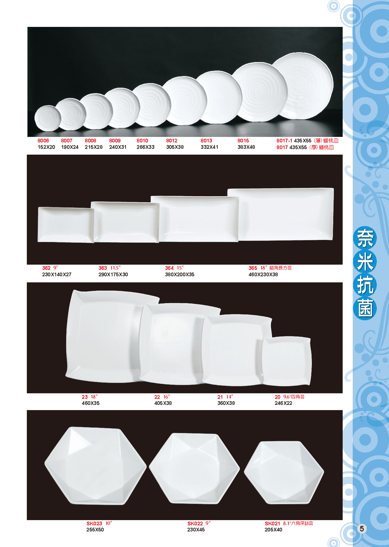 HH-奈米抗菌美耐皿碗盤