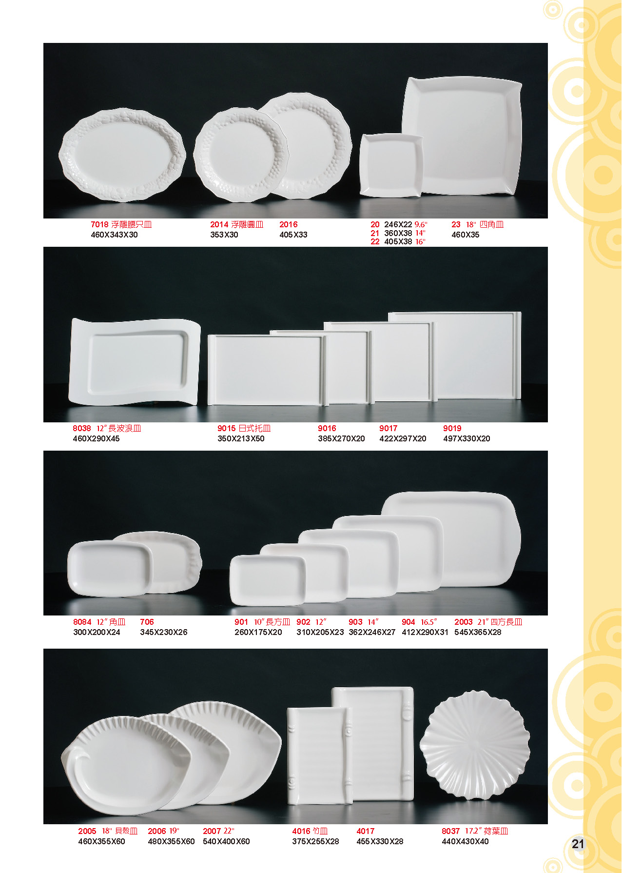 HH-乳白素色美耐皿碗盤