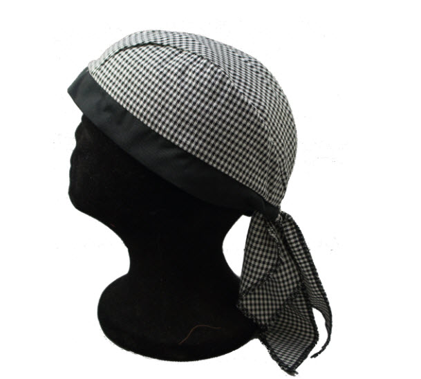 千鳥格花海盜帽