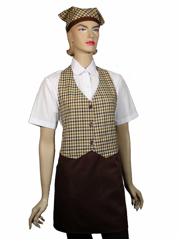 A618-3咖啡背心布圍裙