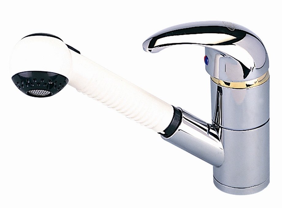 廚房伸縮立式混合栓