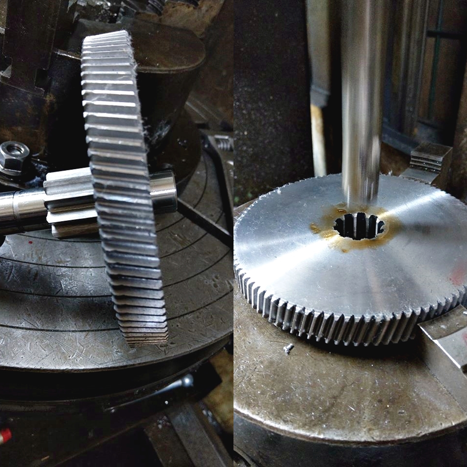 齒輪軸心及內孔齒配合加工