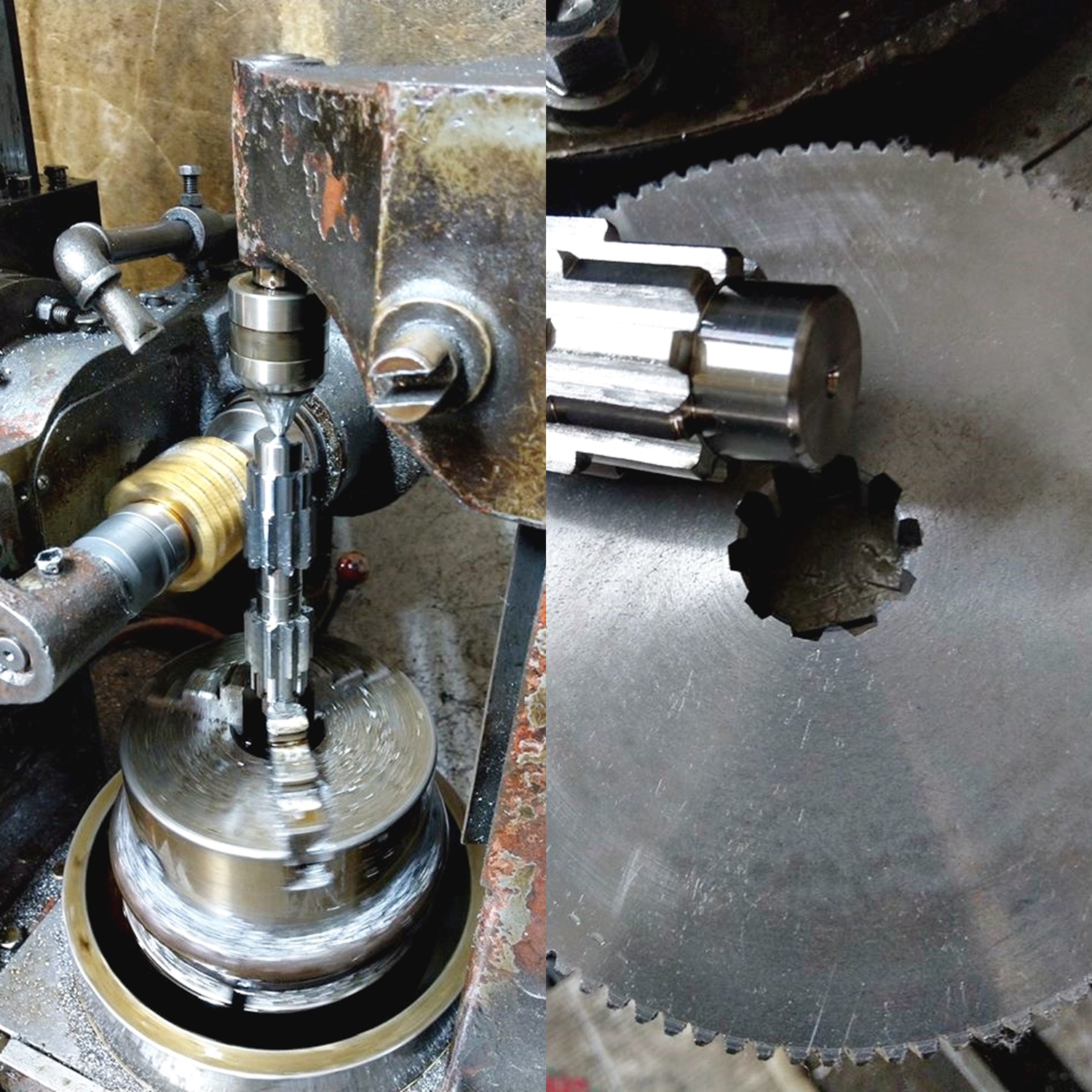 齒輪軸心及內孔齒配合加工