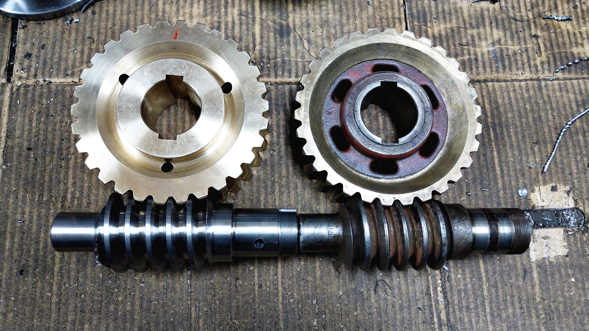 鋁青銅渦輪&中碳鋼渦桿