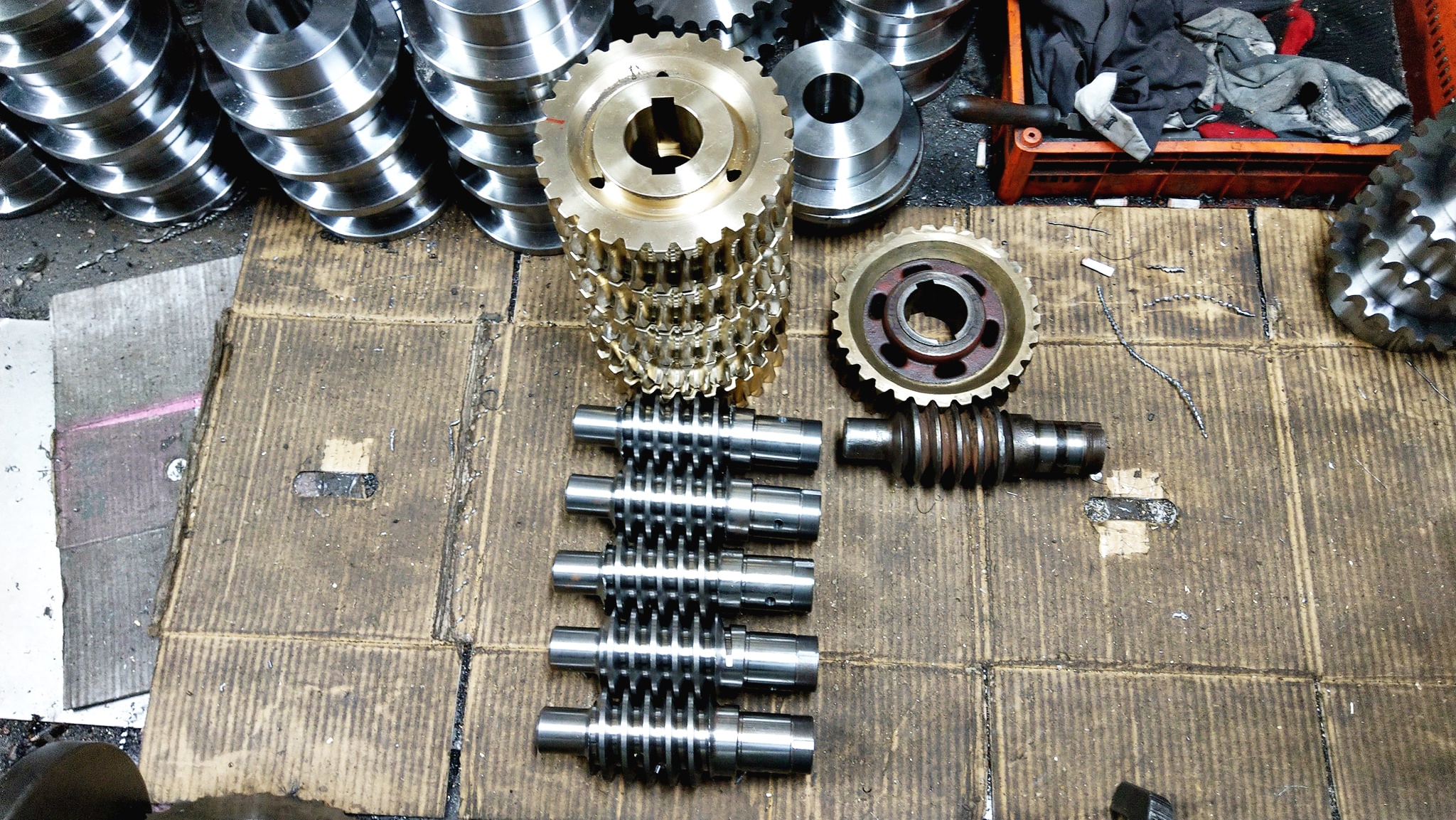 鋁青銅渦輪&中碳鋼渦桿