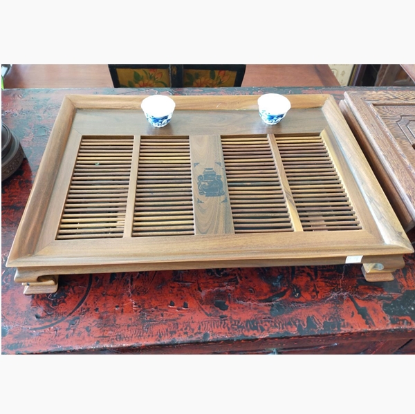 (已售出)綠檀茶盤♖三億古典傢俱.神桌佛具♖