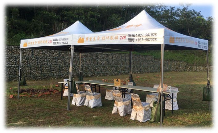 採用創新設計的歐式帳篷讓家屬擁有更多的舒適空間休息