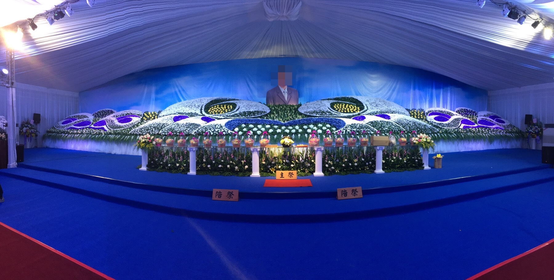 雙峰生命事業~苗栗議長游忠鈿出殯，破億名車隊伍開道送行