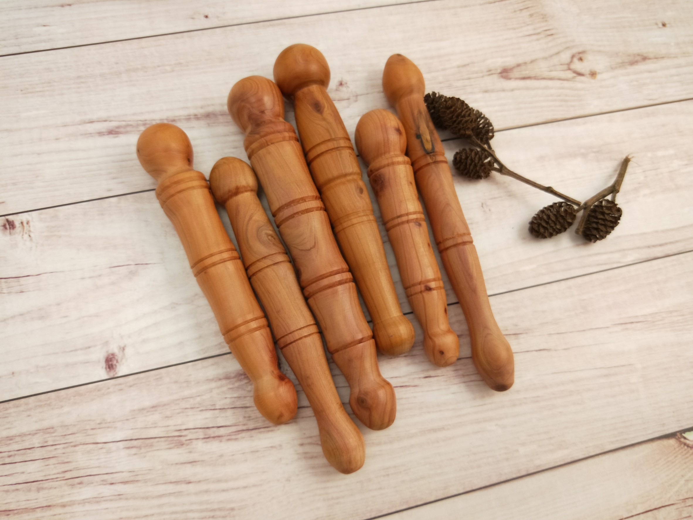 龍柏木木質穴道按摩棒