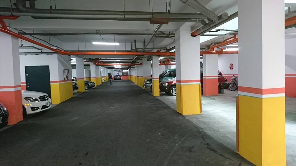 天母藝術家天地停車場施工。