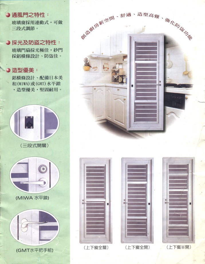廚房通風門(三合一)