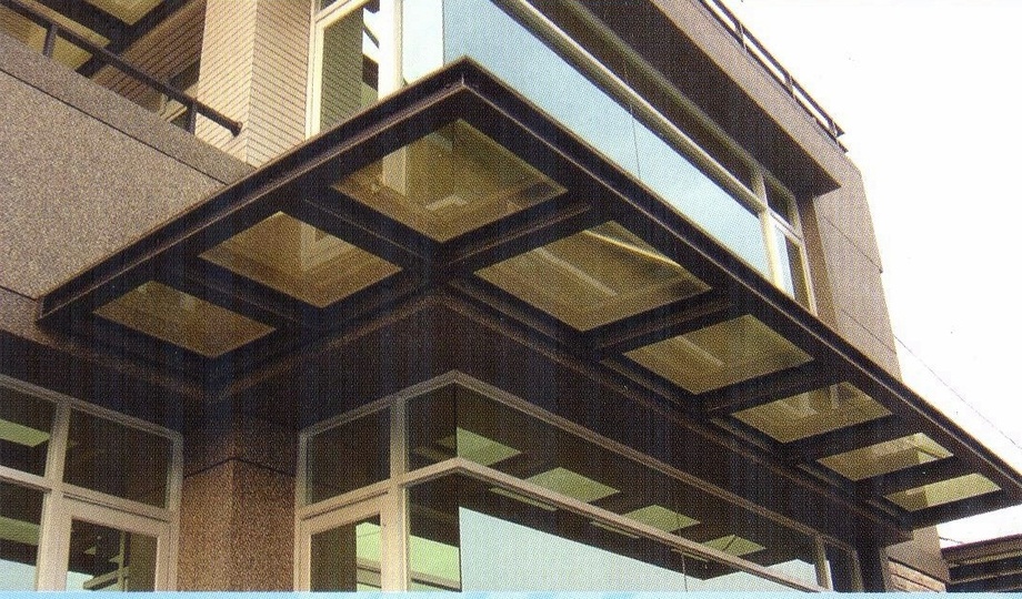 H鋼採光雨庇
