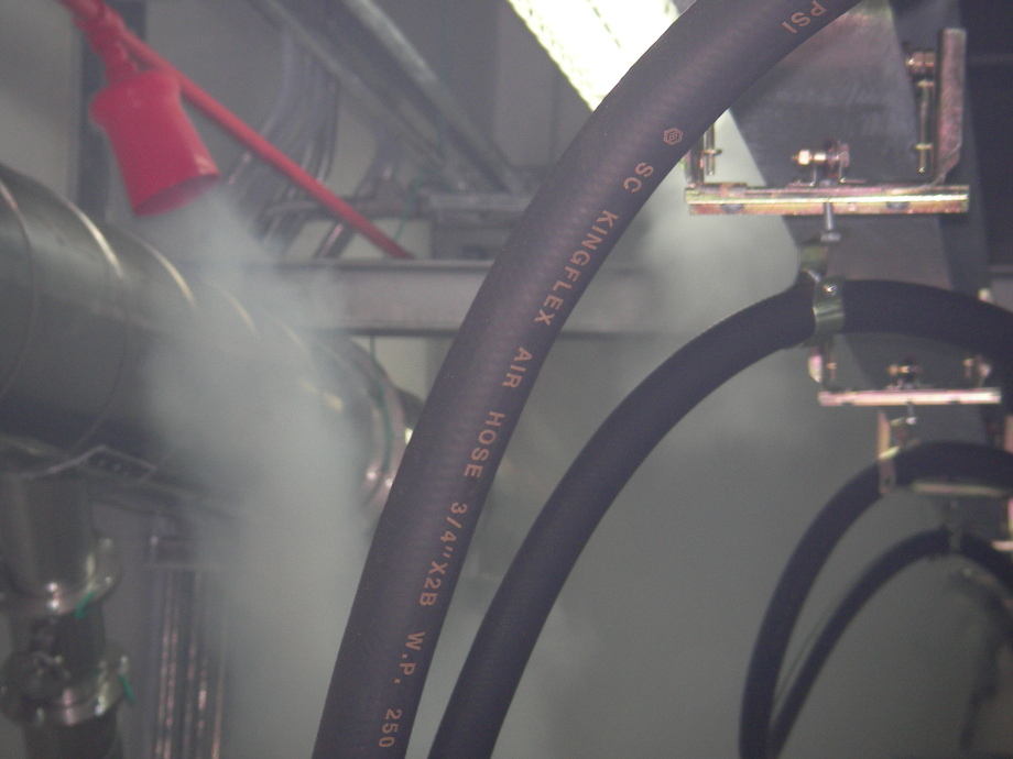 自動滅火設備放射