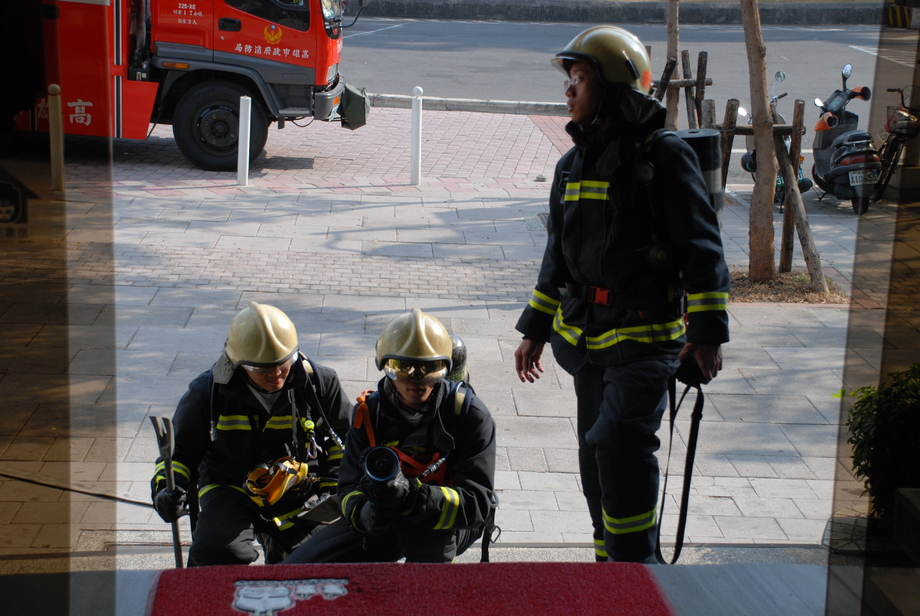 配合市府消防局實施飯店類演訓