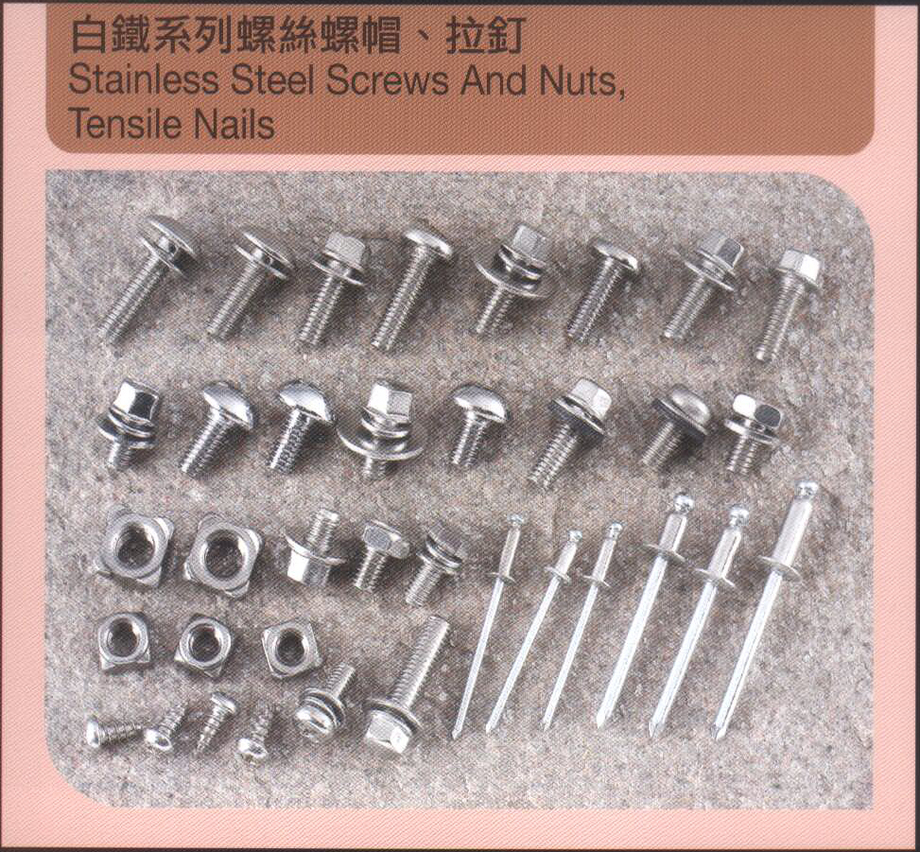 白鐵系列螺絲螺帽、拉釘