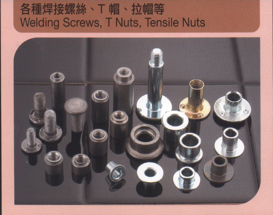各種焊接螺絲、T帽、拉帽等