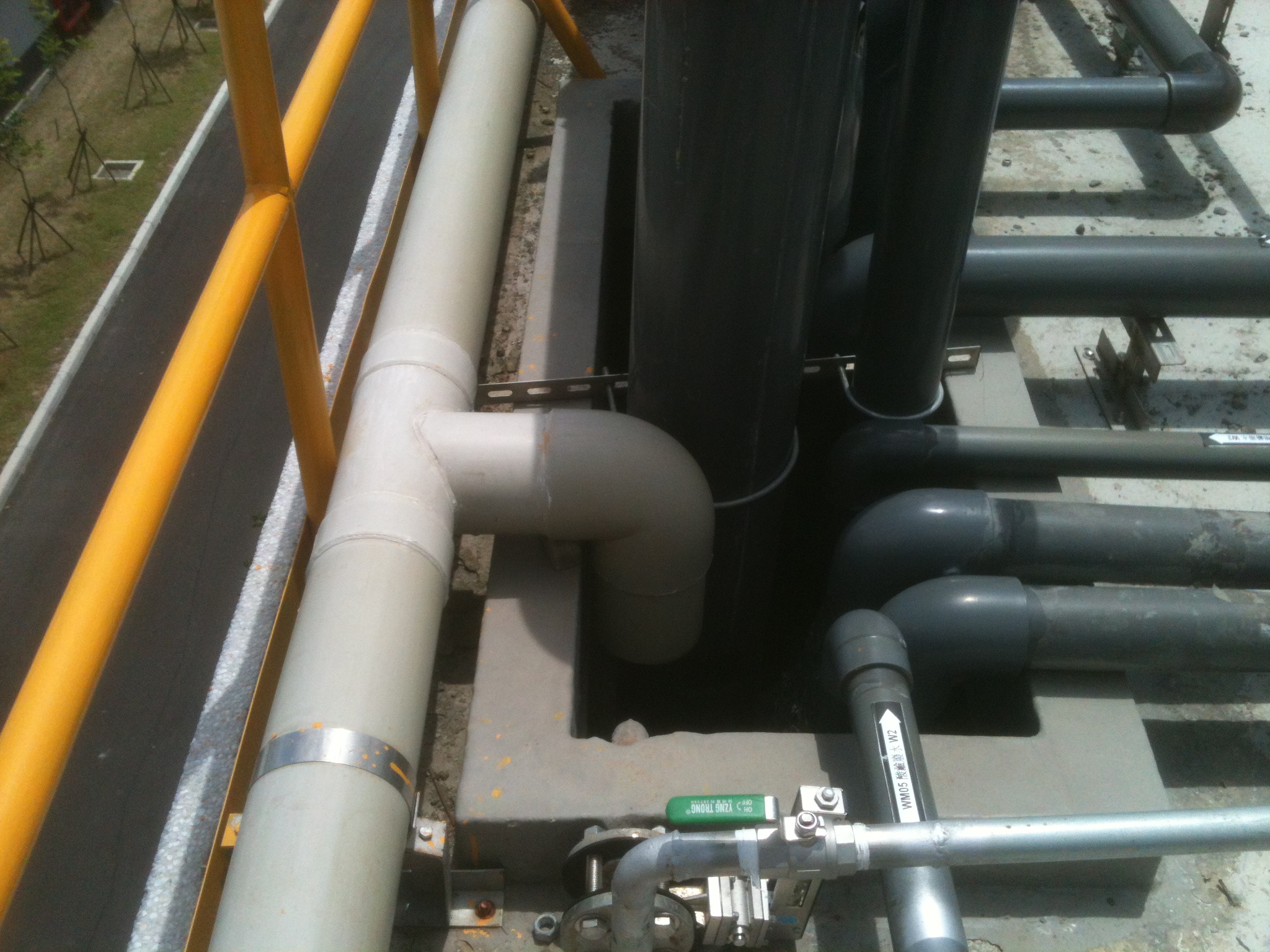 污水槽廢氣配管