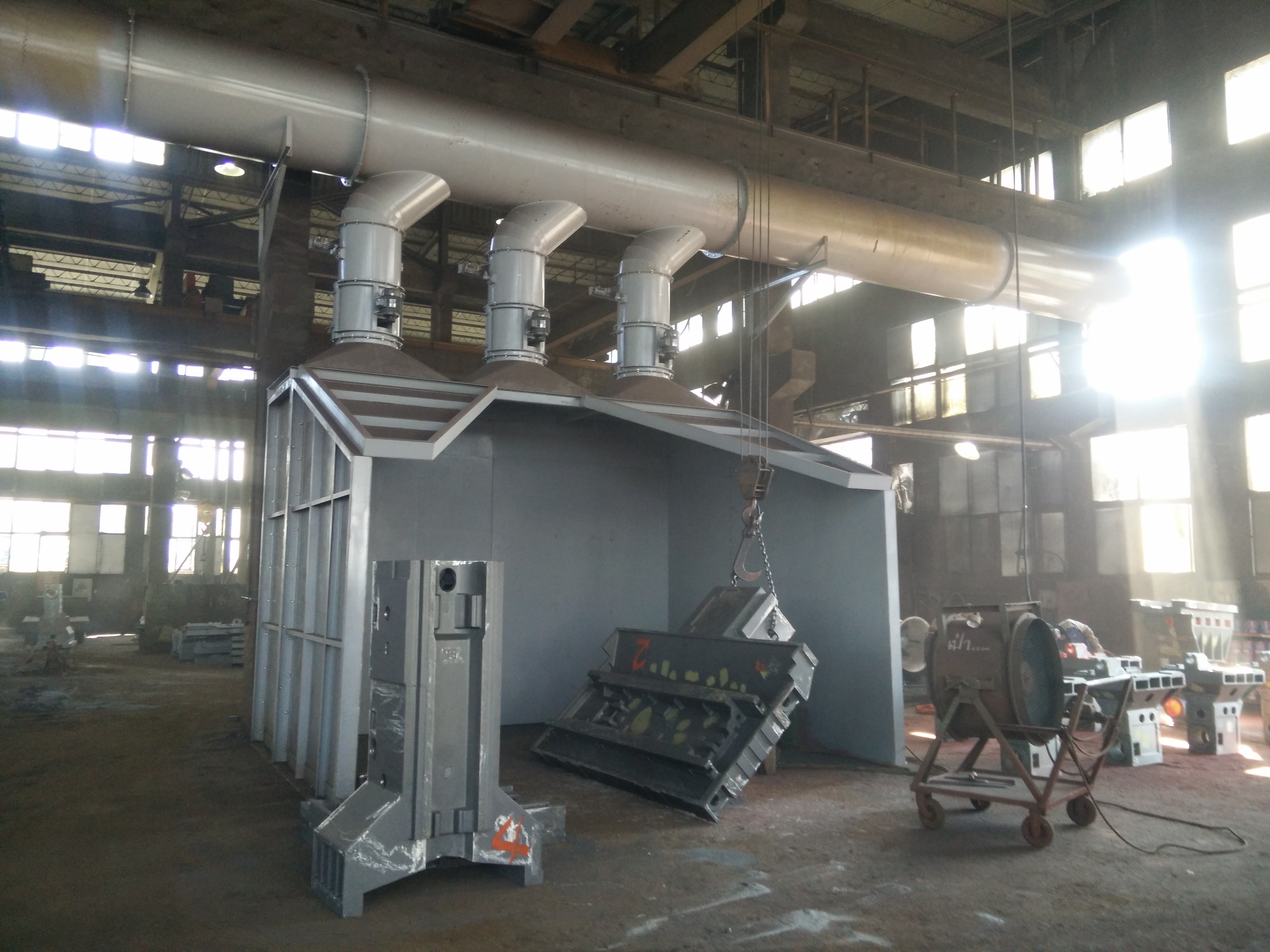 鑄造廠噴砂區吸罩