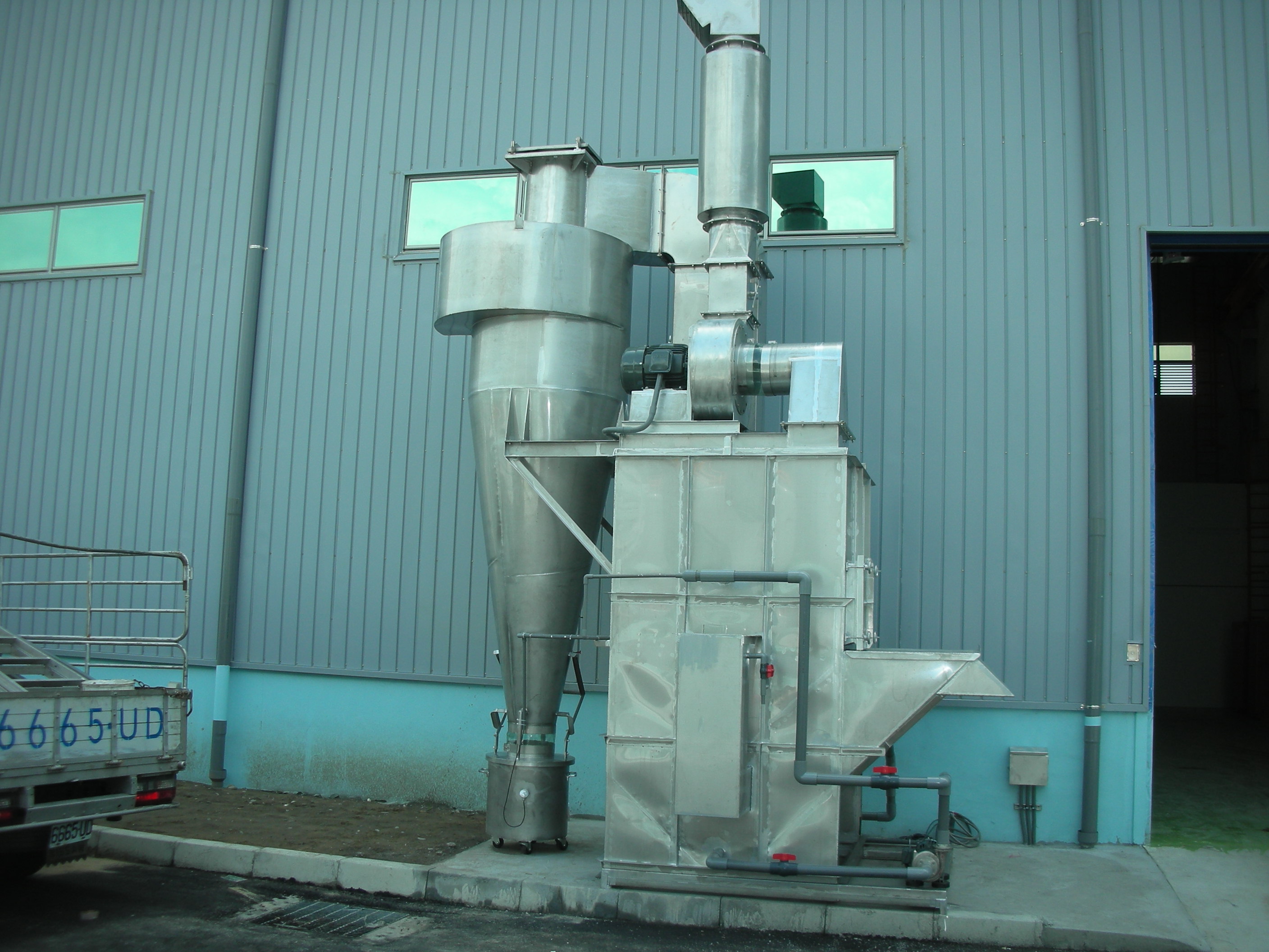 旋風集塵機加洗滌塔