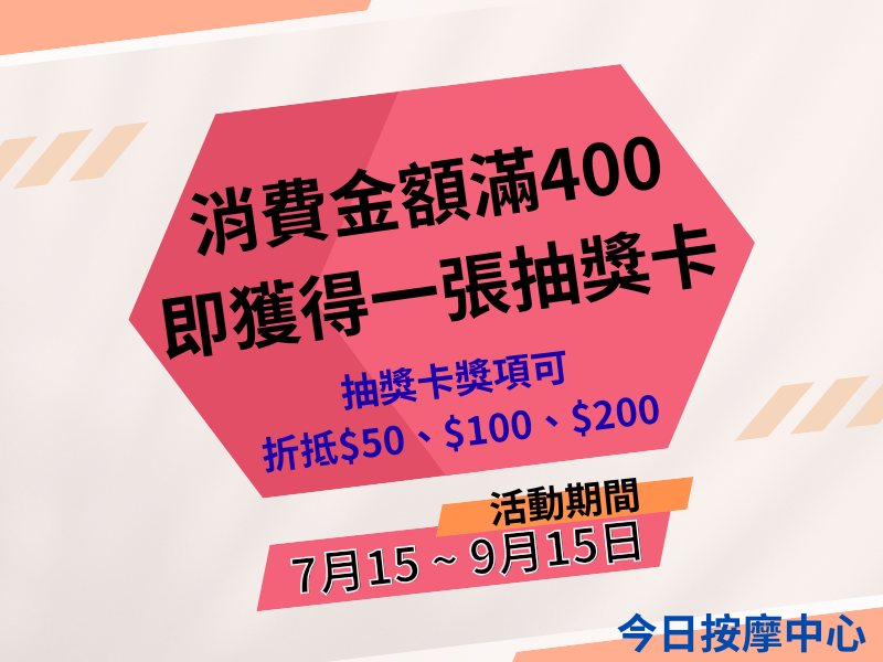 今日按摩中心 ✅視障按摩 ✅筋絡紓壓-復健科