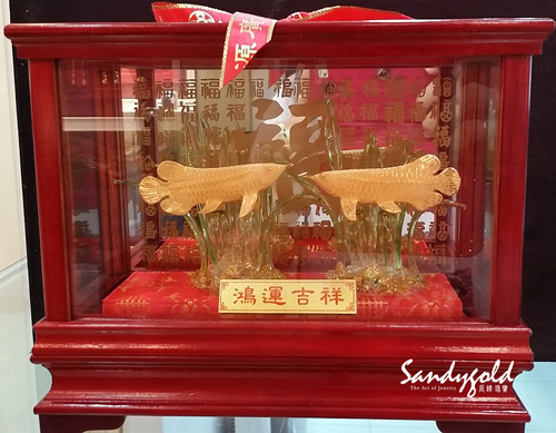 鴻運吉翔立體黃金擺件