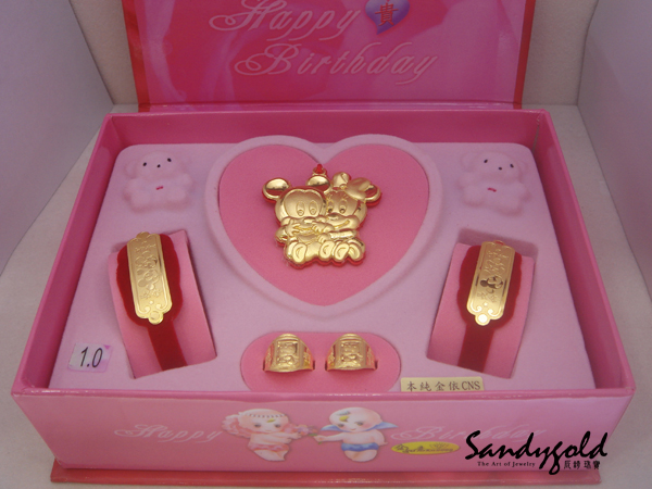 米奇1錢黃金童組