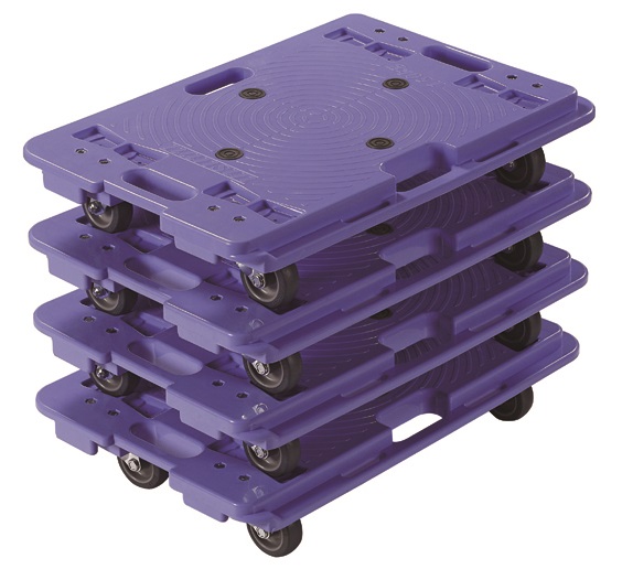 PD-406-3E塑料平台車600x400mm(150KG)(藍)