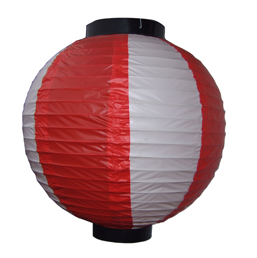 圓形日式紅白燈籠