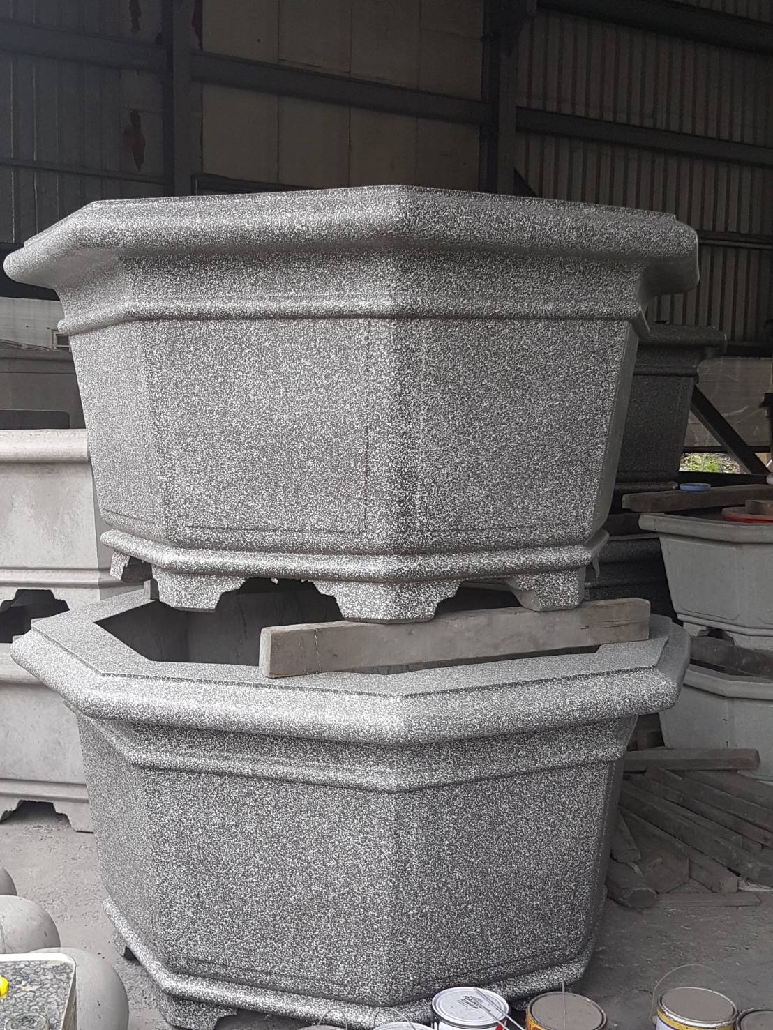 水泥花盆