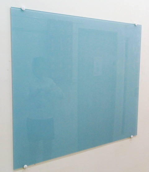 磁性烤漆玻璃白板(天空藍)