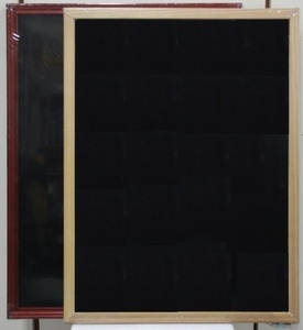 柚木框磁性鏡面黑板