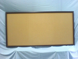 柚木框軟木塞公佈欄佈告欄