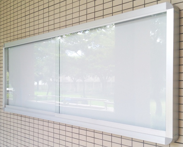 鋁框櫥窗玻璃磁性公佈欄