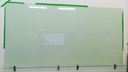 磁性烤漆(蘋果綠)玻璃白板