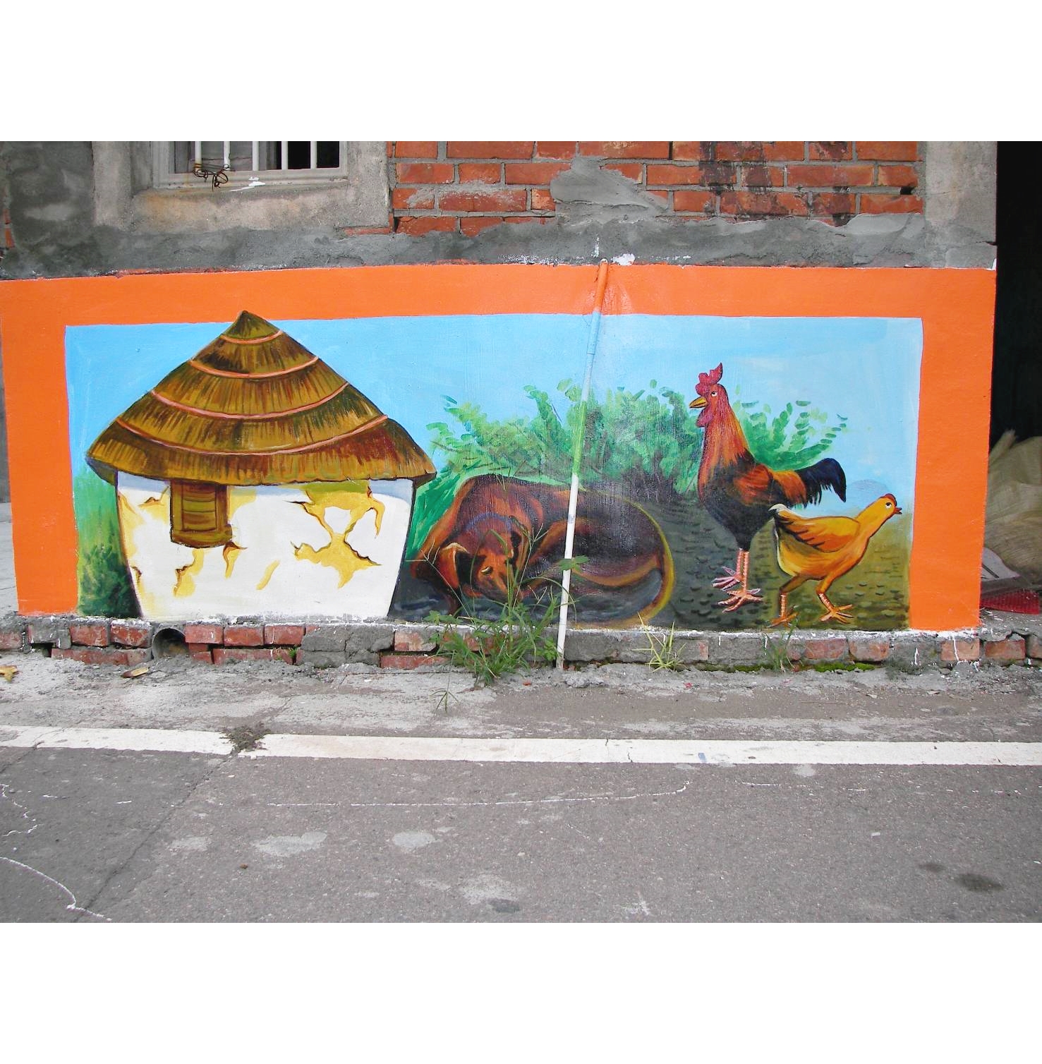 阿龍師專業彩繪-社區彩繪