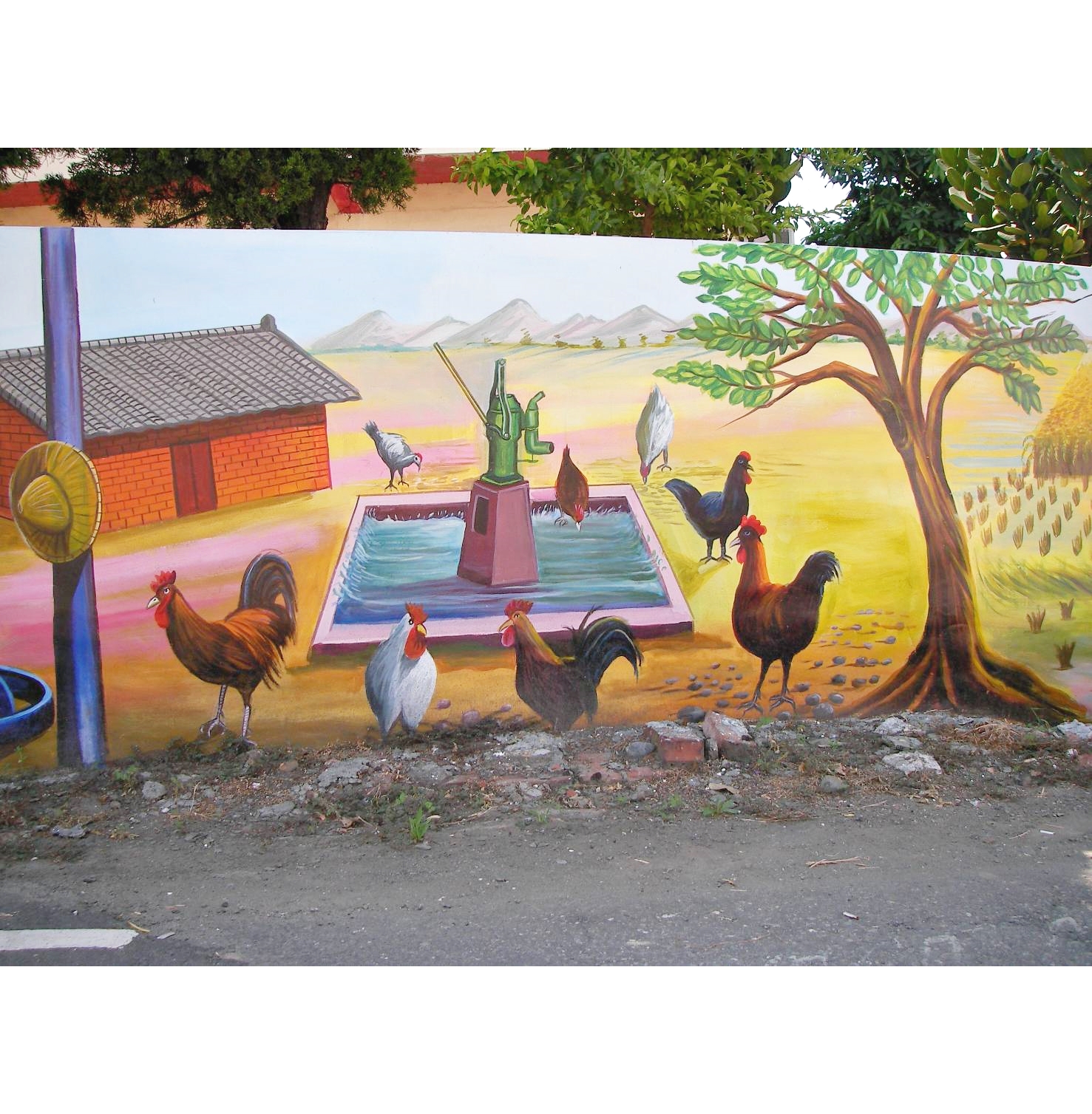 阿龍師專業彩繪-社區彩繪