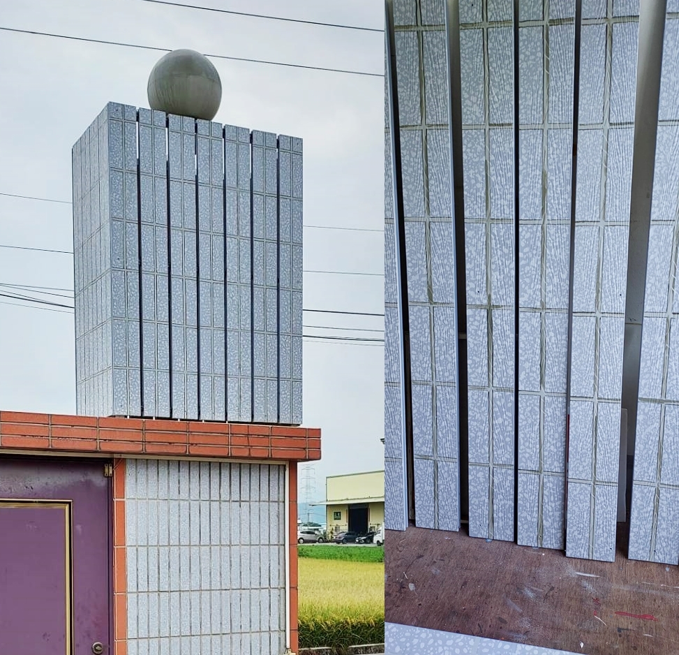 木板彩繪成磁磚材質