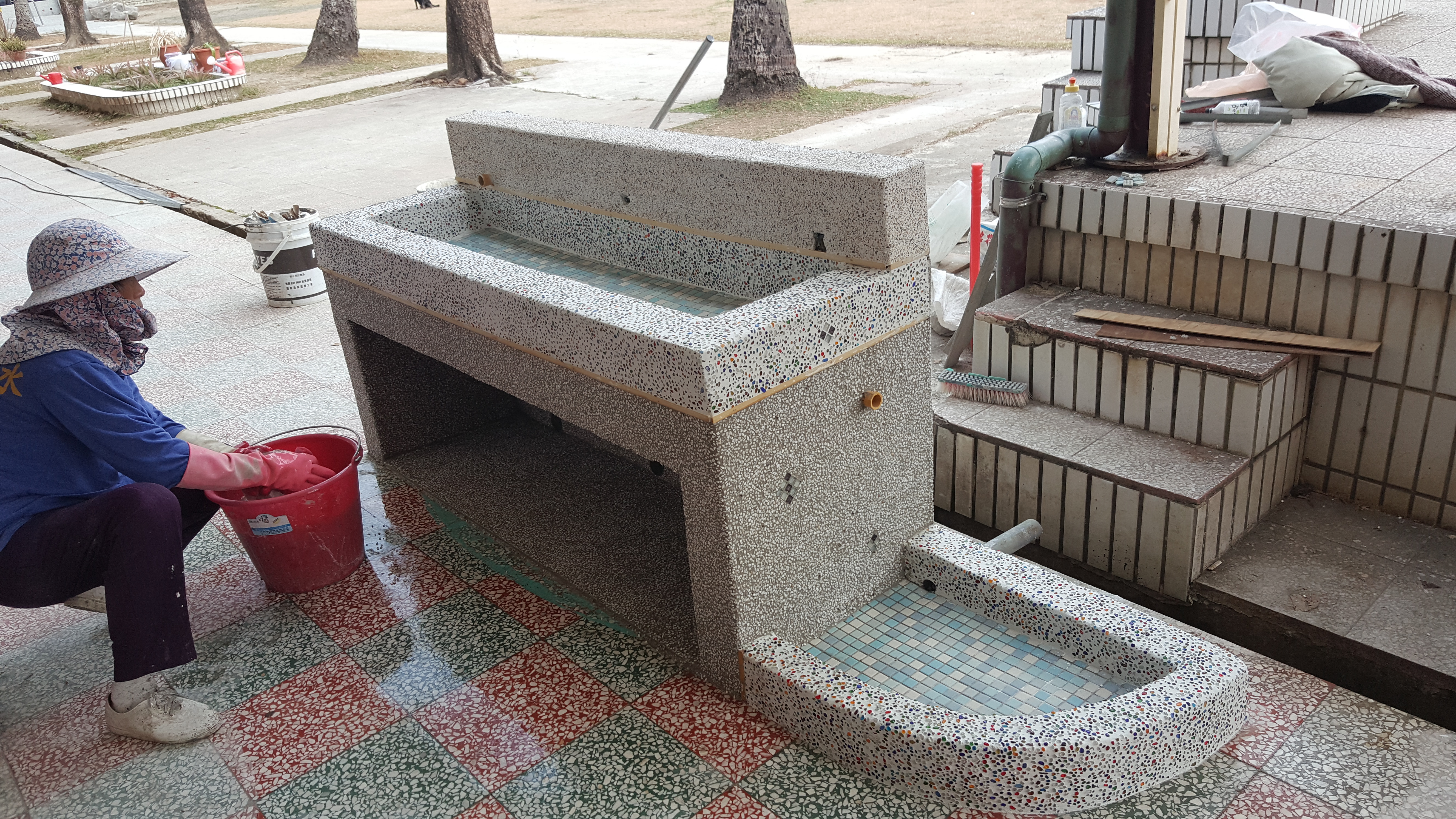 新化口碑國小洗手台