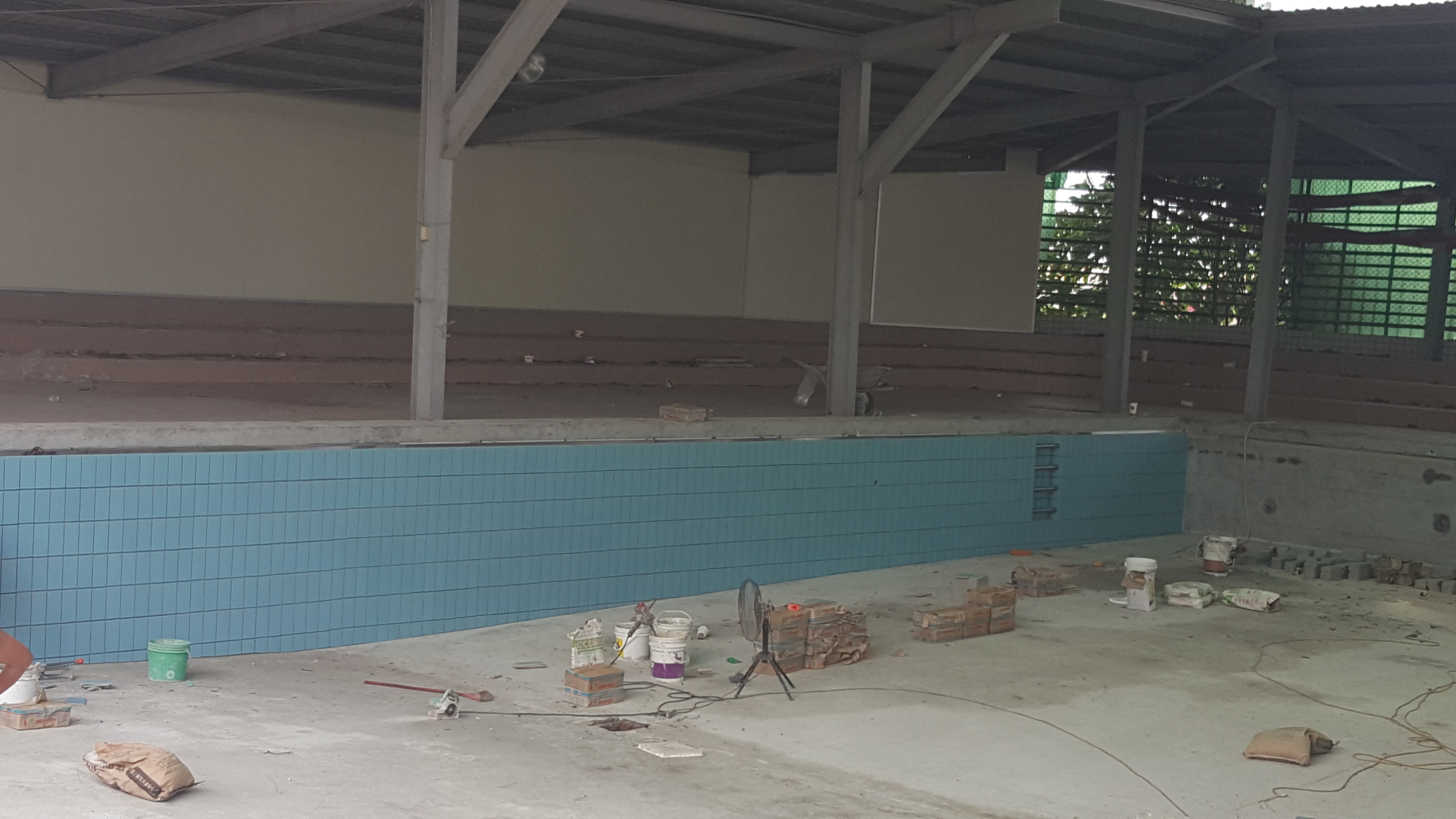 新豐高中游泳池施作