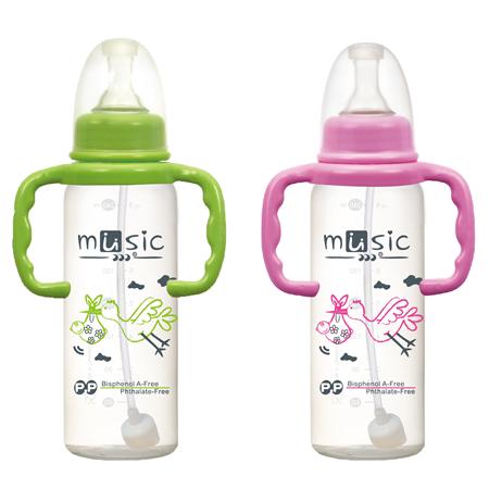 PP把手吸管奶瓶