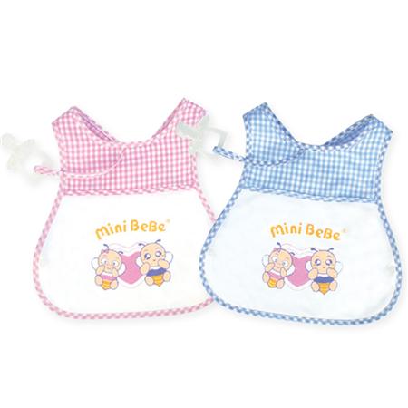 可調式交叉肩帶圍兜　　