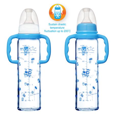 標準耐熱玻璃把手奶瓶
