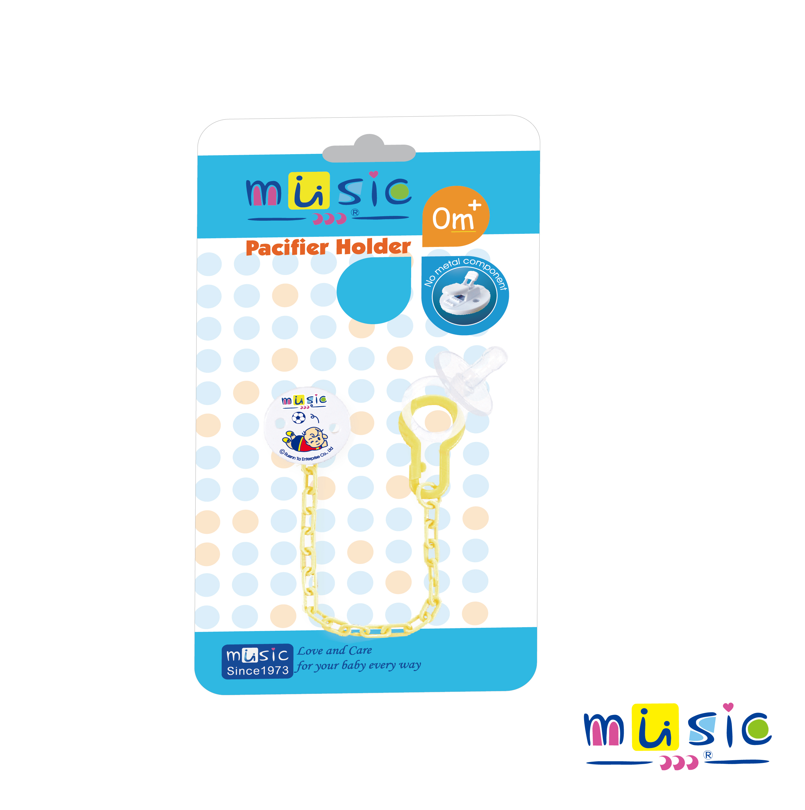 母乳型矽膠安撫奶嘴+鍊條