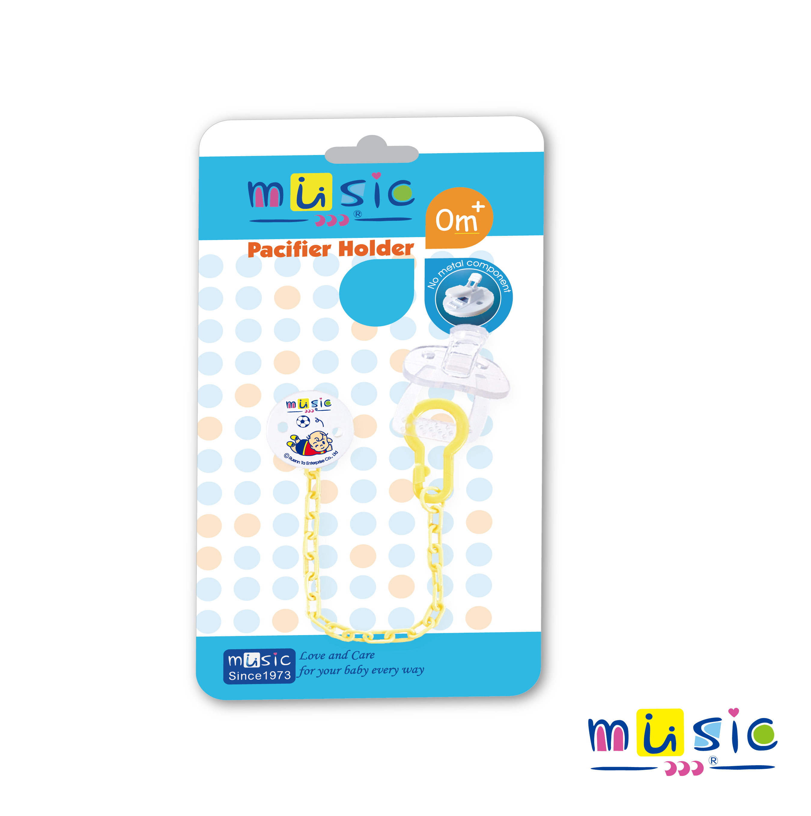 拇指型安撫奶嘴+鍊條